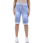 Load image into Gallery viewer, LUXE DIVA Italian Ladies Women's Turn-Up Shorts – Elastic Waist, Stylish, Comfortable Summer Wear UK Sizes 12-22 – Casual Fit Daily