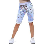 Load image into Gallery viewer, LUXE DIVA Italian Ladies Women's Turn-Up Shorts – Elastic Waist, Stylish, Comfortable Summer Wear UK Sizes 12-22 – Casual Fit Daily