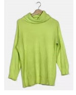 Load image into Gallery viewer, LUXE DIVA Women Chunky Knitted High Polo Roll Neck Baggy Oversized Winter Jumper Dress Top