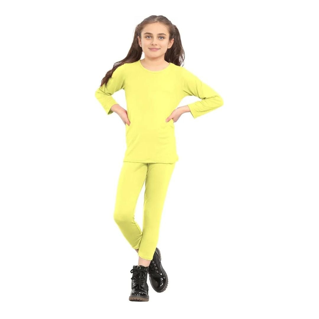 LUXE DIVA Girls 2-Piece Neon Summer - LUXE DIVALUXE DIVA Girls 2-Piece Neon SummerLegging PantLUXE DIVALUXE DIVA2PcTopLeggYellow5-6LUXE DIVA Girls 2-Piece Neon Summer5-6 YearsYellow