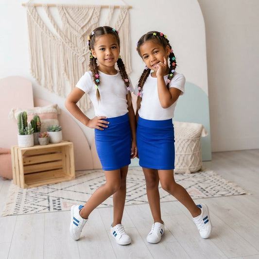 LUXE DIVA Girls Mini Skirt - LUXE DIVALUXE DIVA Girls Mini SkirtGirls Mini SkirtLUXE DIVALUXE DIVAPx2BendMiniSkirtRBlue5-6LUXE DIVA Girls Mini Skirt5-6 YearsPACK OF 2 ROYAL BLUE
