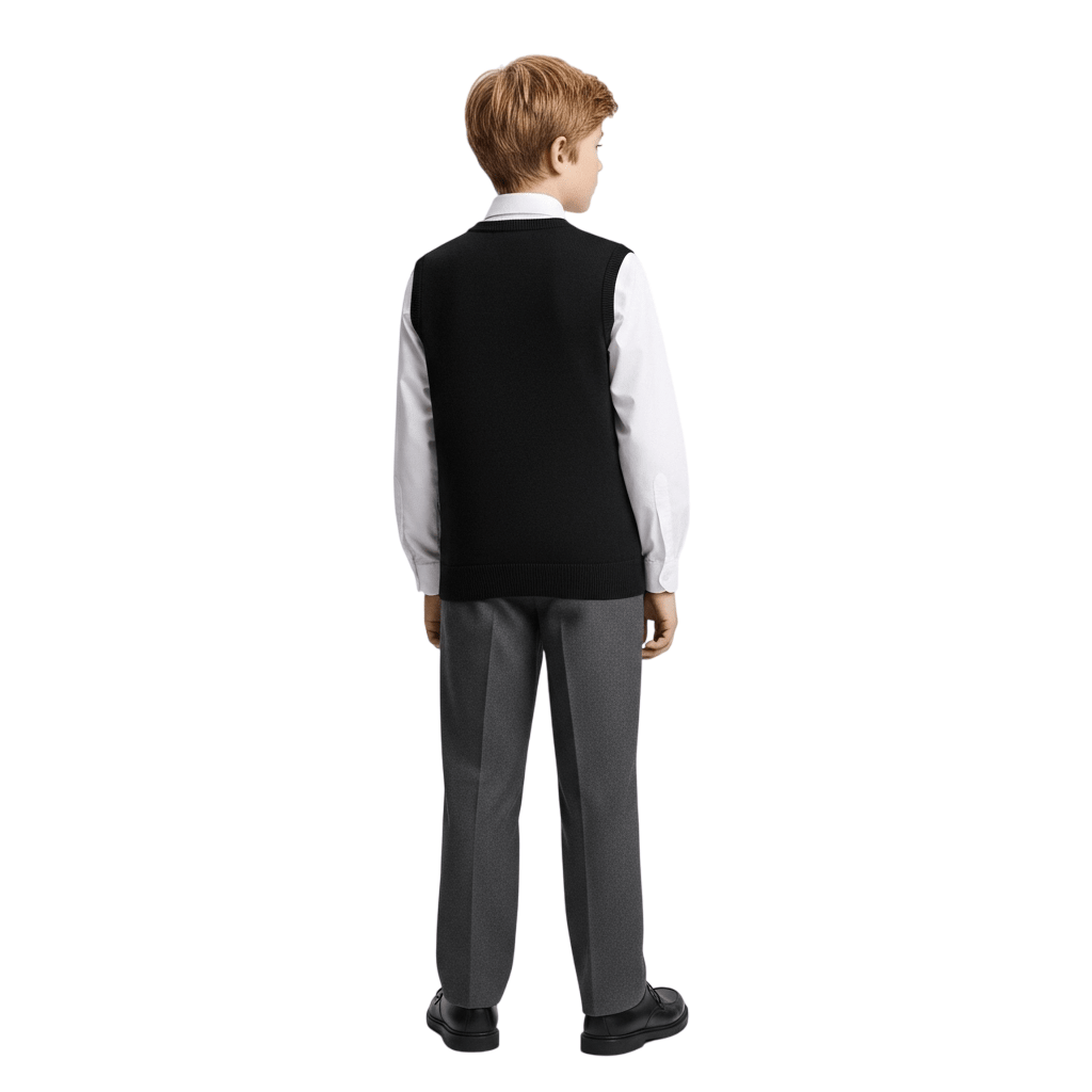 LUXE DIVA Kids Black V - Neck Knitted - LUXE DIVALUXE DIVA Kids Black V - Neck KnittedVestLUXE DIVALUXE DIVASLVNKnitTnkJumpBlk3-4LUXE DIVA Kids Black V - Neck Knitted3 - 4 YearsBlack