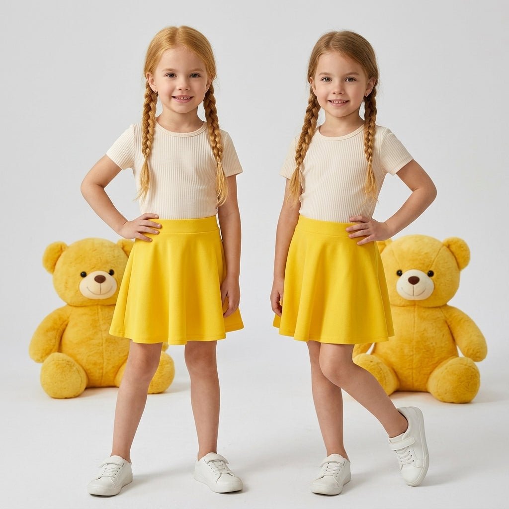 LUXE DIVA Pack of 2 Skater Skirt - LUXE DIVALUXE DIVA Pack of 2 Skater SkirtLUXE DIVA Pack of 2 Skater SkirtLUXE DIVALUXE DIVAPx2KidSkaterSkirtYellow5-6LUXE DIVA Pack of 2 Skater Skirt5-6 Yearspack of 2 yellow