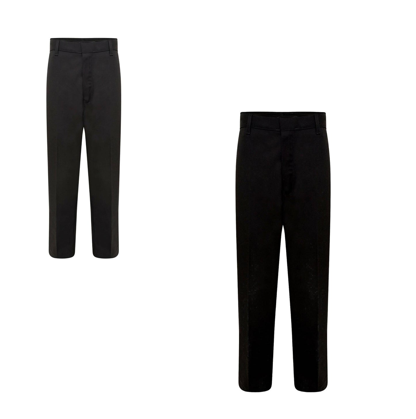 Boys School Trousers Ð Half Elastic Waist, Zip & Clip (Ages 4Ð15)