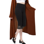 Load image into Gallery viewer, LUXE DIVA Women's Plus Size Lace Trim Capri Leggings Stretch Crop Leggings Summer Tights PantsS-3XL