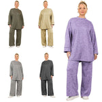 Load image into Gallery viewer, LUXE DIVA Women and Ladies Long Sleeve Velvet Pullover hooded Tracksuit Trouser Set Suit Set UK 8 to 14