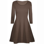 Load image into Gallery viewer, LUXE DIVA Girls Long Sleeve Dress - Flared Franki A-Line Skater Swing Style, Casual & Stylish Top for Kids 5-13 Years, School, Parties & Everyday