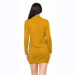 Load image into Gallery viewer, LUXE DIVA Womens Turtle Neck Jumper Ladies Knitted Bodycon Roll Neck Midi Sweater Top Dressess UK