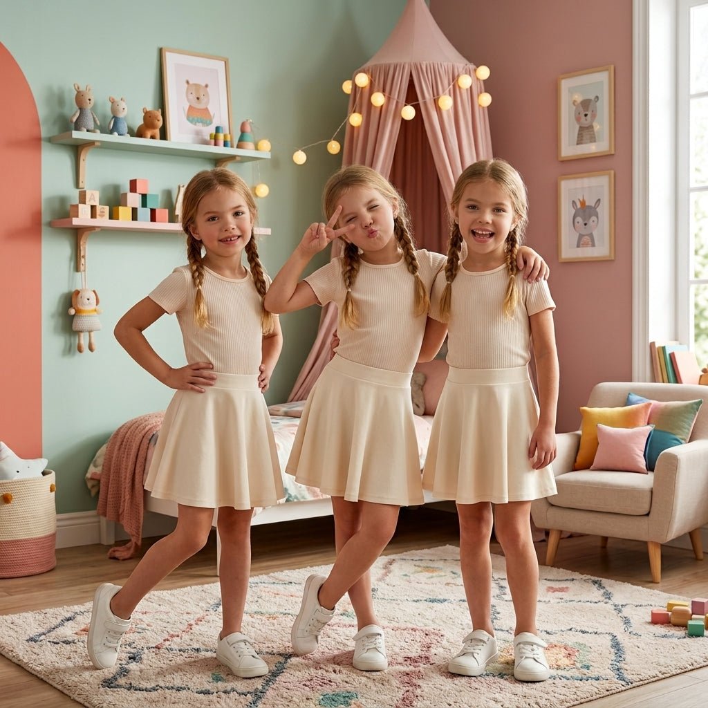 pack of 3 Girls Skater Skirt - LUXE DIVApack of 3 Girls Skater Skirtpack of 3 Girls Skater SkirtLUXE DIVALUXE DIVApx3KidSkaterSkirtCream5-6pack of 3 Girls Skater Skirt5-6 Yearspack of 3 cream
