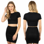 Load image into Gallery viewer, LUXE DIVA Women's Y2K mini Skirt with high Waist, Elastic fit, Bodycon Style, and Plain Pencil Design Micro Skirt for Party, Club