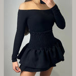 Load image into Gallery viewer, LUXE DIVA Women Ladies Frill Mini RARA Skirt Tartan Check Pleat Gathering Mini Party Skirt