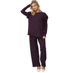 Load image into Gallery viewer, LUXE DIVA Ladies Frill arm Long Sleeve 2pcs Women's Wide Flared Leggings Trouser Loungewear Suit