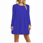 Load image into Gallery viewer, LUXE DIVA Girls Long Sleeve Dress - Flared Franki A-Line Skater Swing Style, Casual & Stylish Top for Kids 5-13 Years, School, Parties & Everyday