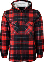 Load image into Gallery viewer, LUXE DIVA MENS PADDED SHIRT FUR LINED LUMBERJACK FLANNEL WORK JACKET WARM THICK CASUAL TOP