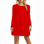 Load image into Gallery viewer, LUXE DIVA Girls Long Sleeve Dress - Flared Franki A-Line Skater Swing Style, Casual & Stylish Top for Kids 5-13 Years, School, Parties & Everyday