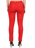 Load image into Gallery viewer, LUXE DIVA Ladies Women & Girls Stretch Denim Look Skinny Jeggings Leggings with Zip and Pockets UK Size 10-22