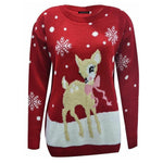Load image into Gallery viewer, LUXE DIVA Kids Boys Girls Children Unisex XMAS Christmas Jumpers Knitted Reindeer Rudolph
