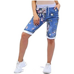 Load image into Gallery viewer, LUXE DIVA Italian Ladies Women's Turn-Up Shorts – Elastic Waist, Stylish, Comfortable Summer Wear UK Sizes 12-22 – Casual Fit Daily