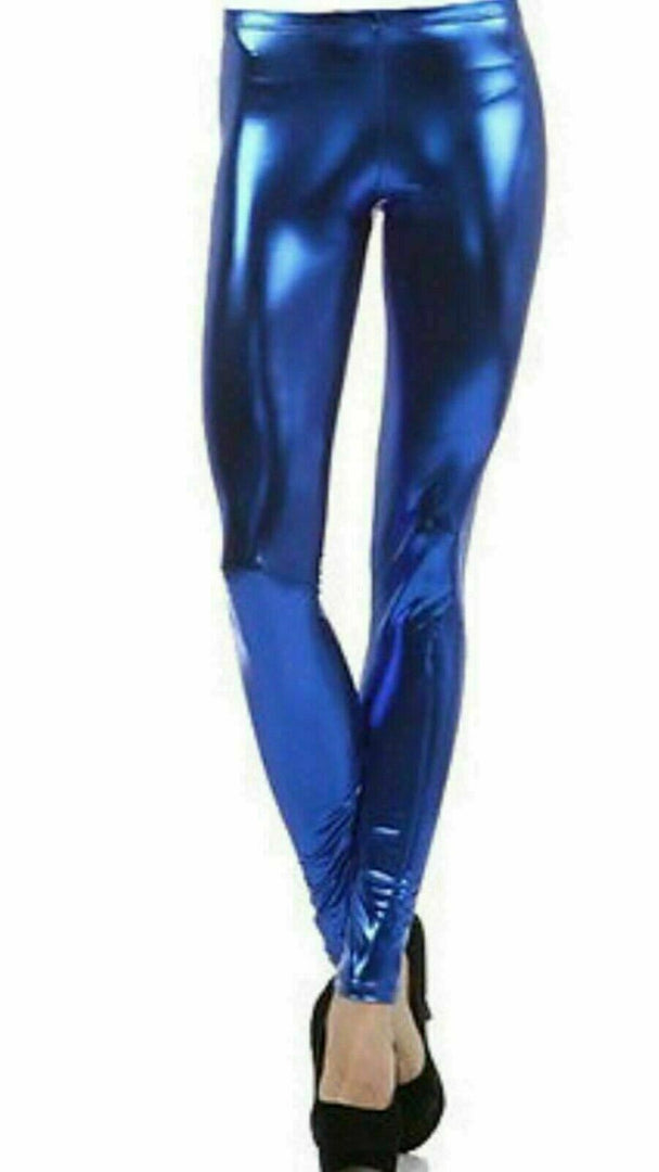 New Ladies Sexy Shiny Wet Look Leggings Full Length cloths pants