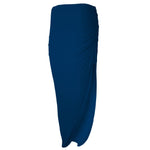 Load image into Gallery viewer, Ladies Ruched Slit Maxi Skirt Plain Stretchy Side Split Summer Party Long Skirt