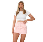 Load image into Gallery viewer, Cargo Skort Summer Short Belted And Pockets Viral Skirt New Ladies High Waisted