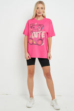 Load image into Gallery viewer, Womens T Shirt Ladies Oversized Baggy Fit Short Sleeve Slogan T-shirt Tee Tops