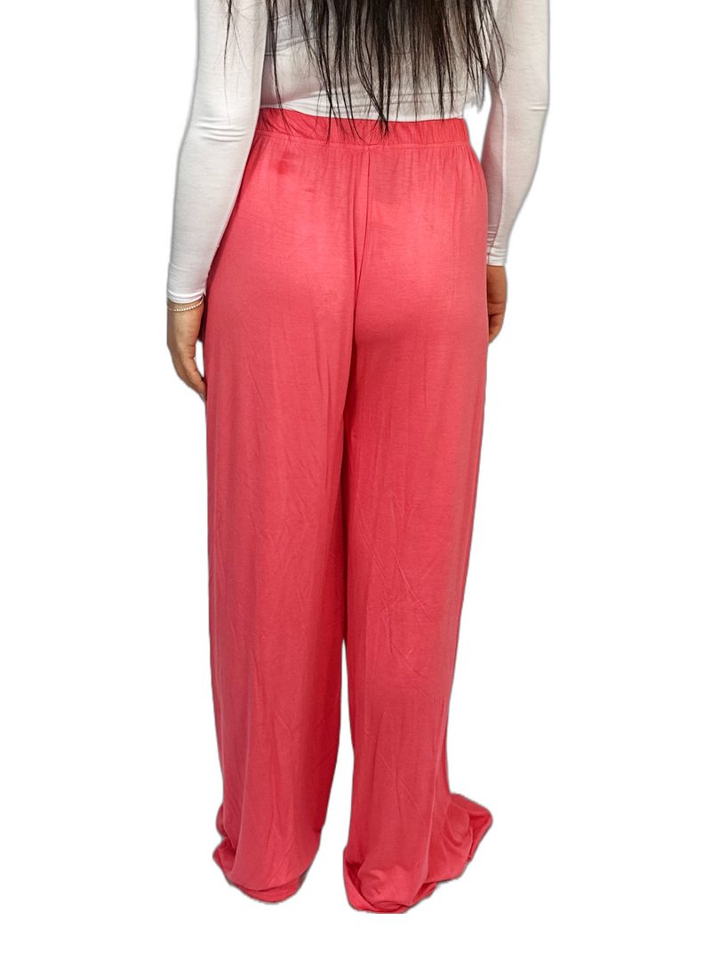 Womens Ladies Plus Size Plain Palazzo Wide Leg Flared Trousers Pants UK 8 TO 26