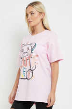 Load image into Gallery viewer, Womens T Shirt Ladies Oversized Baggy Fit Short Sleeve Slogan T-shirt Tee Tops