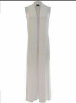 Load image into Gallery viewer, Ladies Sleeveless Long Maxi Cardigan Open Women Boyfriend Maxi Cardigan Wastcoat