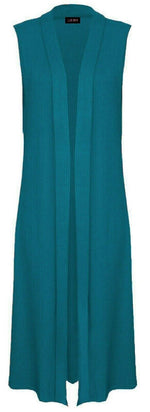 Load image into Gallery viewer, Ladies Sleeveless Long Maxi Cardigan Open Women Boyfriend Maxi Cardigan Wastcoat