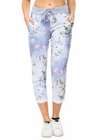 Load image into Gallery viewer, Women Joggers Italian Floral Print Trousers Casual Jogging Bottoms Ladies Pants