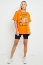 Load image into Gallery viewer, Womens T Shirt Ladies Oversized Baggy Fit Short Sleeve Slogan T-shirt Tee Tops