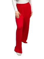 Load image into Gallery viewer, Womens Ladies Plus Size Plain Palazzo Wide Leg Flared Trousers Pants UK 8 TO 26