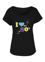 Load image into Gallery viewer, Women I Love The 80's T-Shirt Retro Pop Star Ladies Hen Fancy Party