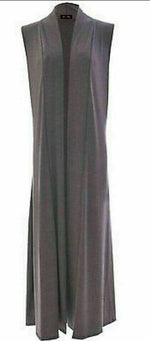 Load image into Gallery viewer, Ladies Sleeveless Long Maxi Cardigan Open Women Boyfriend Maxi Cardigan Wastcoat