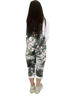 Load image into Gallery viewer, Ladies Women's Italian Lagenlook Sleeveless Cotton Front Pocket Design Dungarees