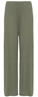 Load image into Gallery viewer, Womens Ladies Plus Size Plain Palazzo Wide Leg Flared Trousers Pants UK 8 TO 26
