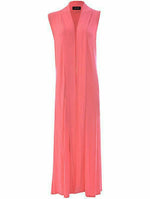 Load image into Gallery viewer, Ladies Sleeveless Long Maxi Cardigan Open Women Boyfriend Maxi Cardigan Wastcoat