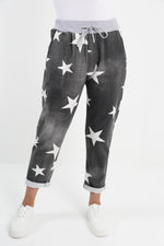 Load image into Gallery viewer, Women Joggers Italian Floral Print Trousers Casual Jogging Bottoms Ladies Pants
