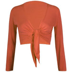 Load image into Gallery viewer, Women Tie Up Crop Shrug Wrap Bolero Ladies Cardigan Top Size