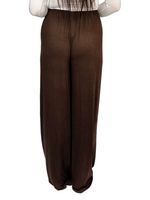 Load image into Gallery viewer, Womens Ladies Plus Size Plain Palazzo Wide Leg Flared Trousers Pants UK 8 TO 26