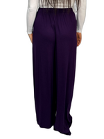 Load image into Gallery viewer, Womens Ladies Plus Size Plain Palazzo Wide Leg Flared Trousers Pants UK 8 TO 26