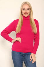 Load image into Gallery viewer, LUXE DIVA LADIES KNITTED POLO NECK JUMPER REMEL LABEL ( merry gold ) SUPER STRECH FINE KNIT POLO NECK