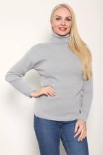 Load image into Gallery viewer, LUXE DIVA LADIES KNITTED POLO NECK JUMPER REMEL LABEL ( merry gold ) SUPER STRECH FINE KNIT POLO NECK