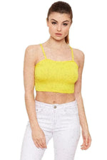 Load image into Gallery viewer, LUXEDIVA Womens Ladies Sleeveless Strappy Bandeau Plain Camisole Boobtube Bralet Crop Top