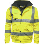 Load image into Gallery viewer, LUXE DIVA Hi Viz Workwear Bomber Jacket High Visibility Reflective Waterproof Safety Hi Vis Jackets Coat UK