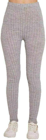 Load image into Gallery viewer, LUXE DIVA Ladies Chunky Cable Knitted Full Length Thick Leggings Women's Stretchy Pants Ladies Plain Warm Thick Chunky Cable Ladies Ribbed Knitted Leggings