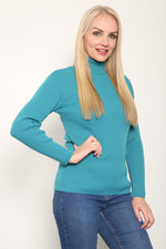 Load image into Gallery viewer, LUXE DIVA LADIES KNITTED POLO NECK JUMPER REMEL LABEL ( merry gold ) SUPER STRECH FINE KNIT POLO NECK