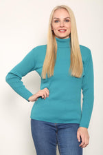 Load image into Gallery viewer, LUXE DIVA LADIES KNITTED POLO NECK JUMPER REMEL LABEL ( merry gold ) SUPER STRECH FINE KNIT POLO NECK