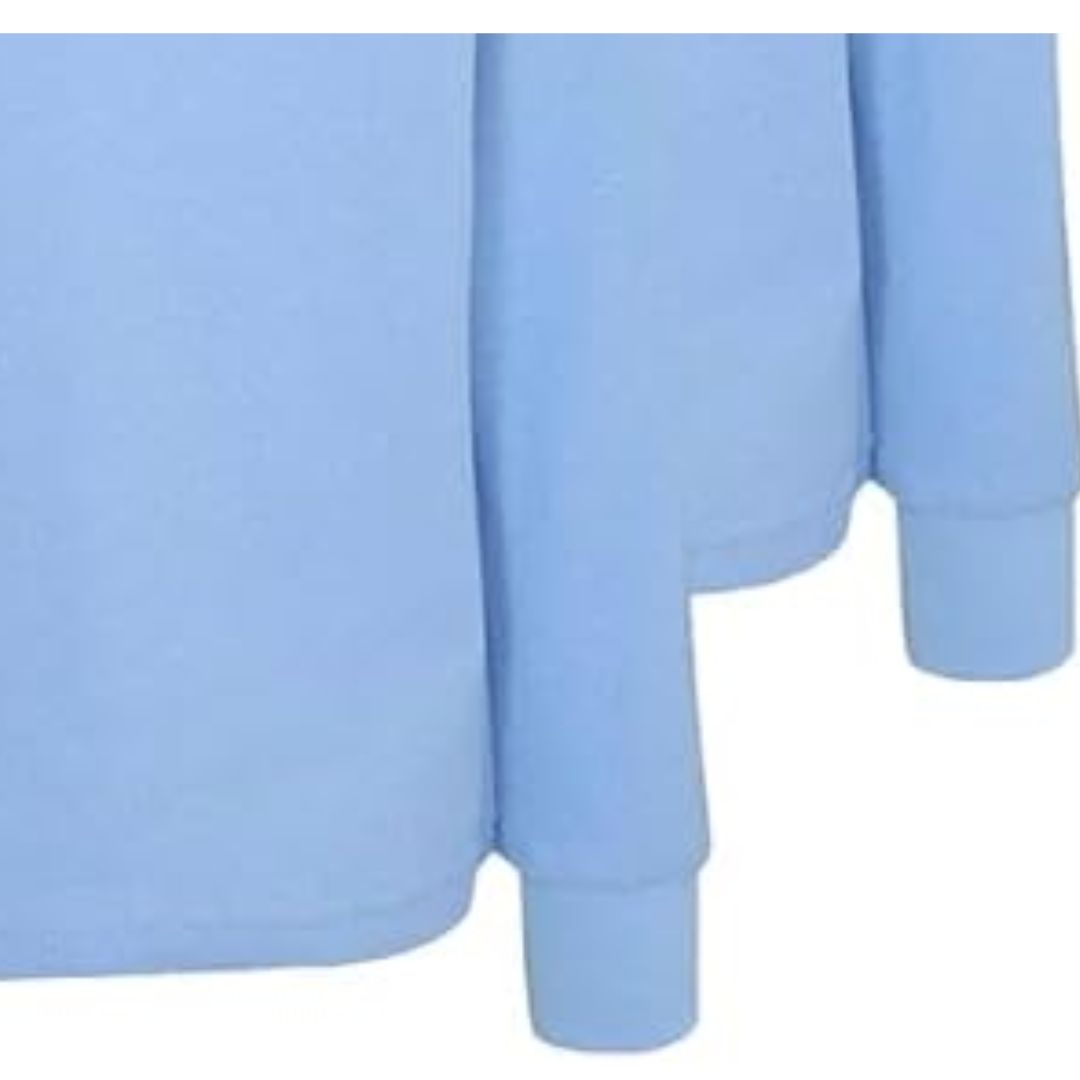 LUXE DIVA Boys Plain Polo Shirts Kids Summer Long Sleeve School T-Shirts Top School Shirts Uniform PE Top